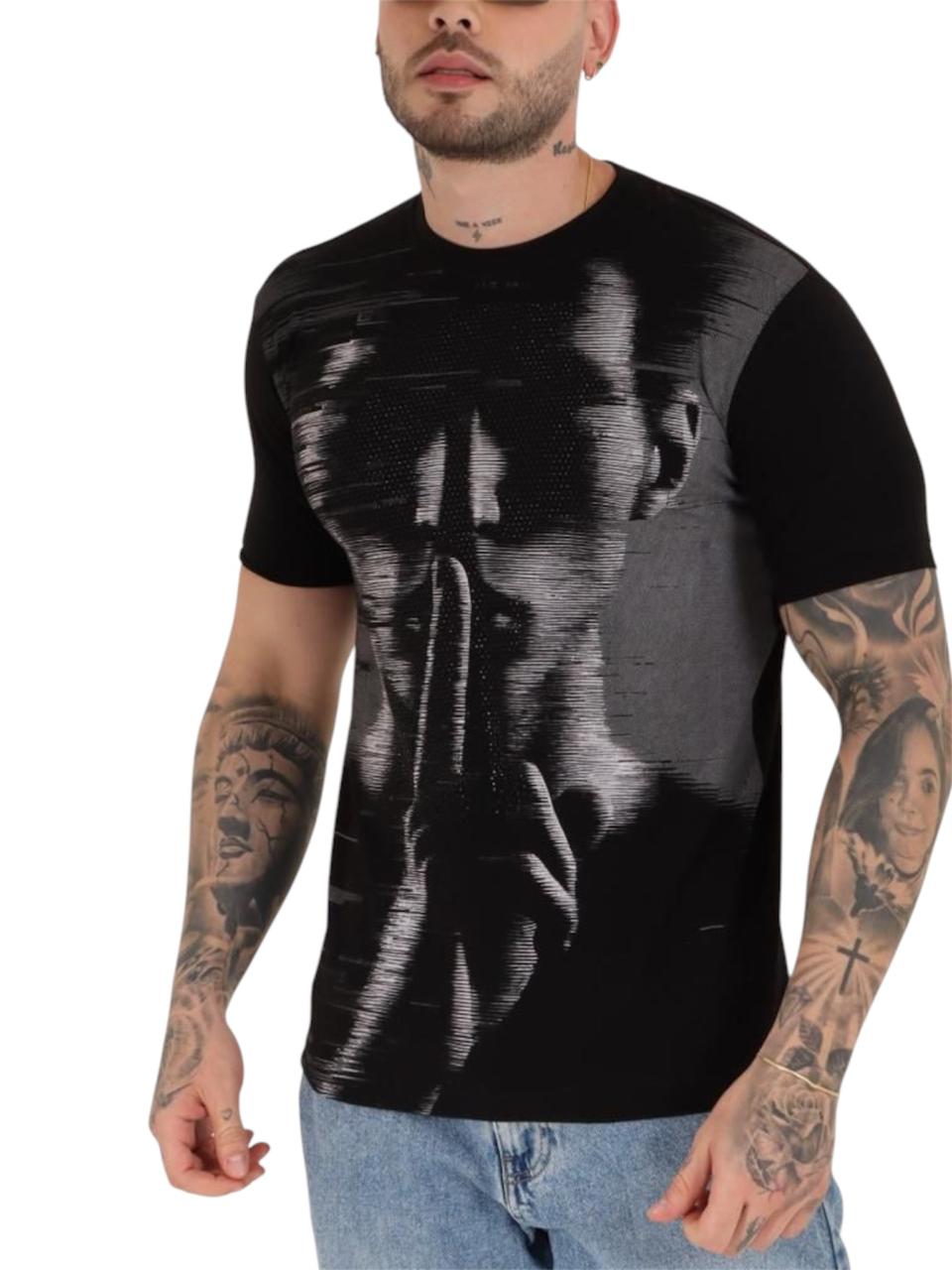 CAMISETA SILENCE NEGRA