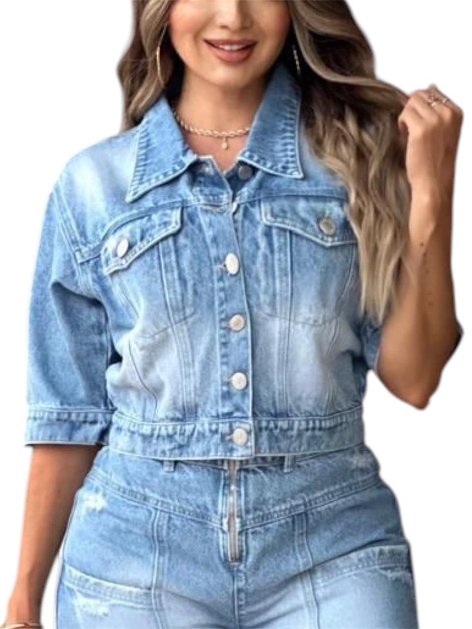 CHAQUETA 3/4 INDIGO