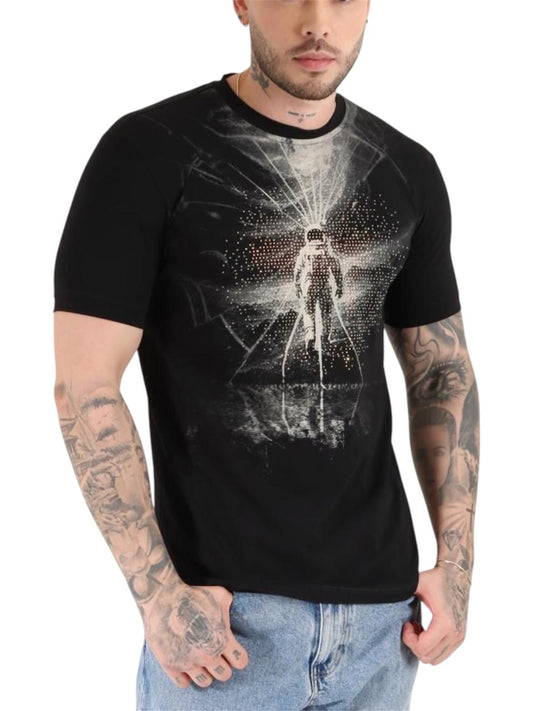 CAMISETA ASTRONAUTA NEGRO